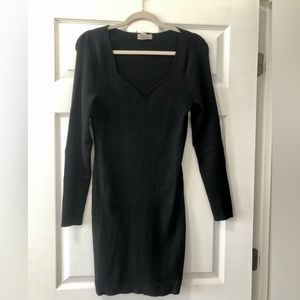 Rib-knit Bodycon Dress